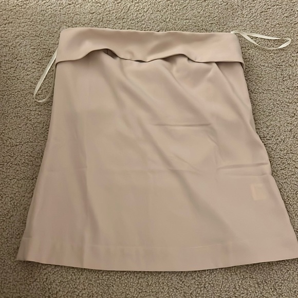 I’m just a girl tan strapless corset style top. NWT size Us 4 never worn - Picture 5 of 5